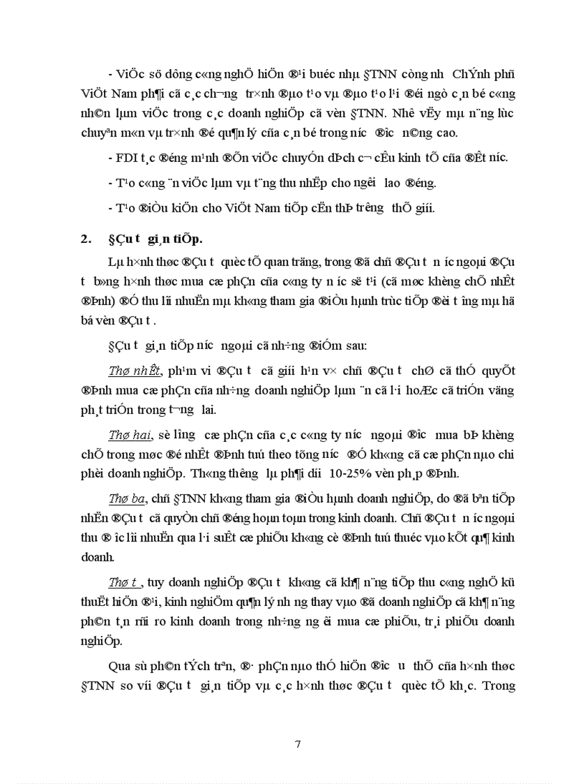 image for page Thực trạng về đầu tư nước ngoài trong những năm gần đây và một số giải pháp, kiến nghị.