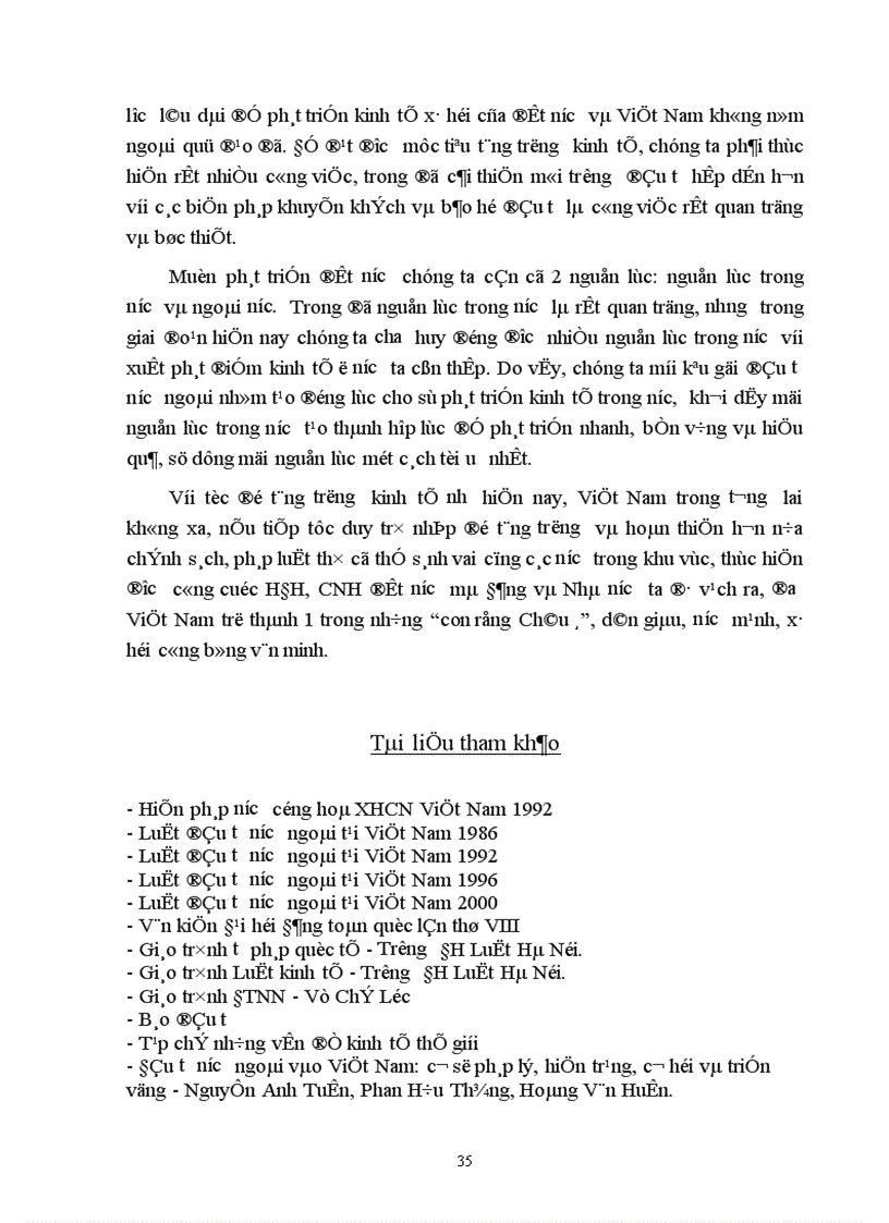 image for page Thực trạng về đầu tư nước ngoài trong những năm gần đây và một số giải pháp, kiến nghị.
