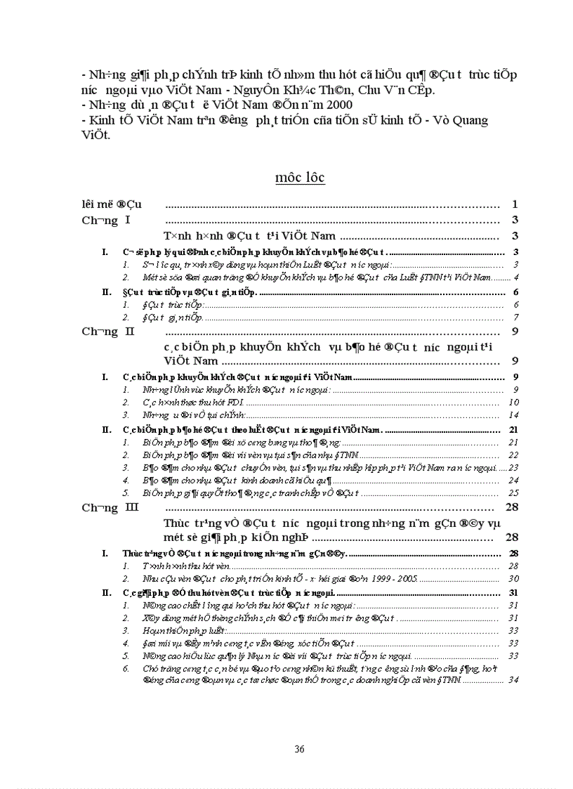 image for page Thực trạng về đầu tư nước ngoài trong những năm gần đây và một số giải pháp, kiến nghị.