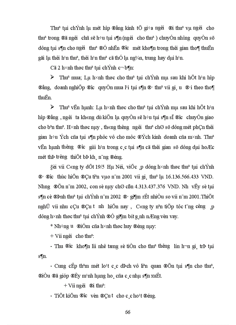 image for page Một vài đánh giá về việc đảm bảo nguồn tài trợ của Công ty Dệt 19/5 Hà Nội