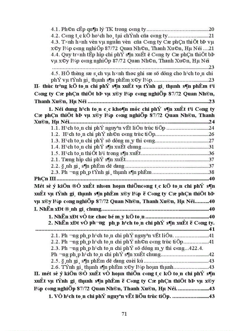 image for page Một số ý kiến đề xuất nhằm hoàn thiện công tác kế toán chi phí sản xuất và tính giá thành xây lắp tại công ty Cổ phần thiết bị và xây lắp công nghiệp 87/72 Quan Nhân, Thanh Xuân, Hà Nội .