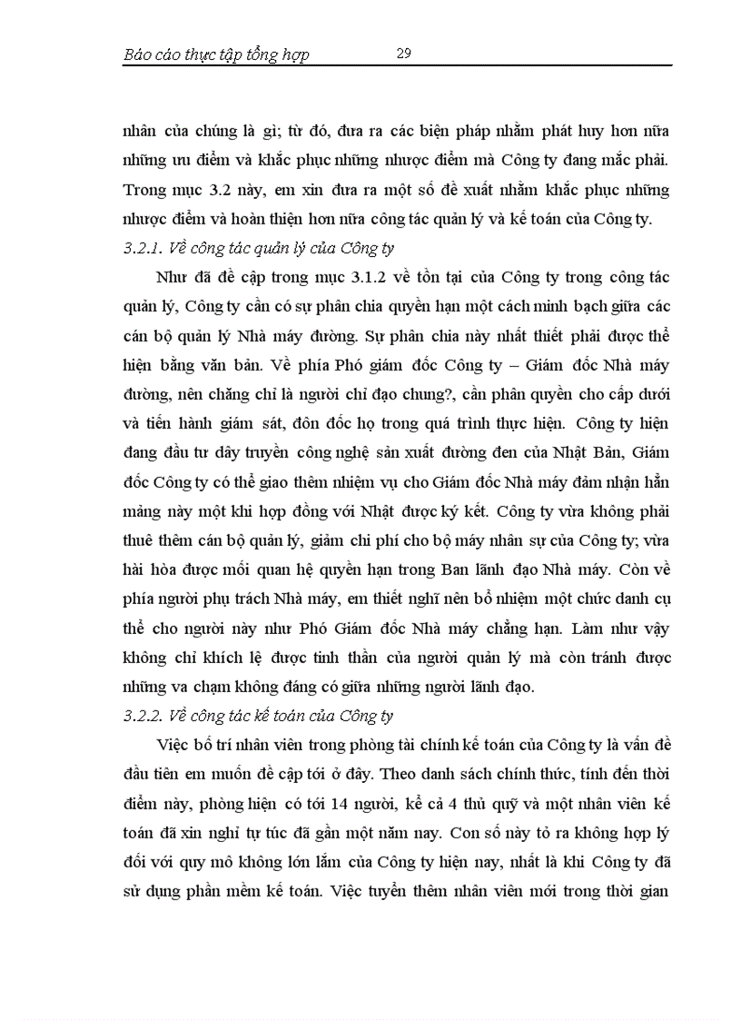 image for page Đánh giá thực trạng và một số kiến nghị nhằm hoàn thiện quản lý và tổ chức kế toán tại Công ty Cổ phần Mía đường Hòa Bình