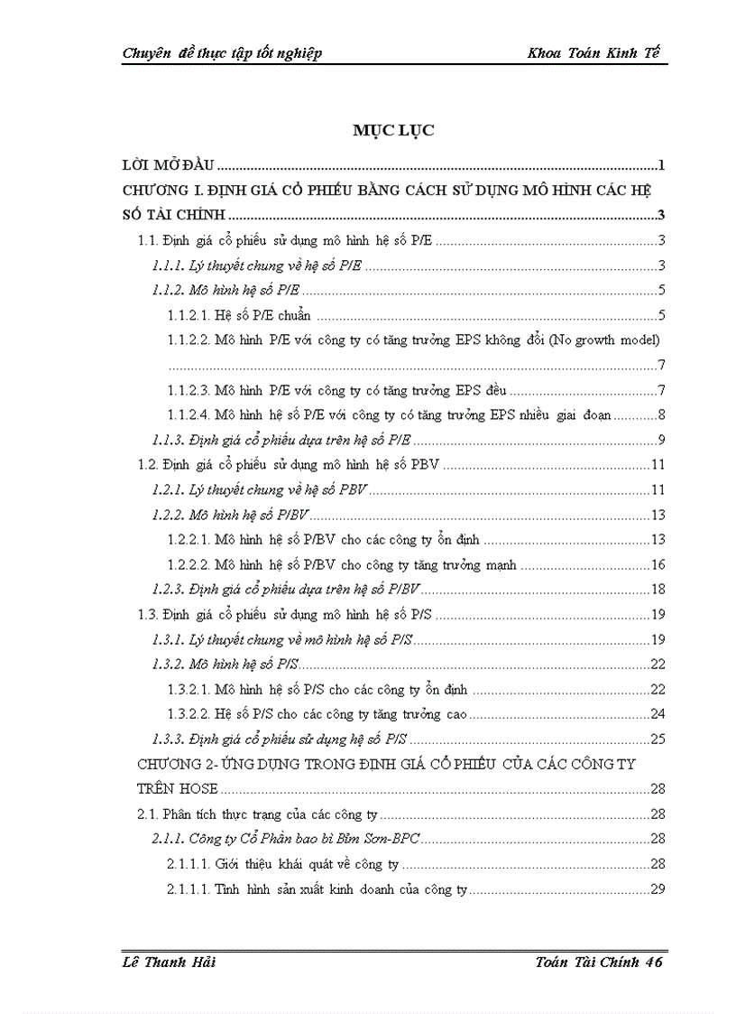 image for page Sử dụng một số hệ số tài chính trong định giá cổ phiếu trên thị trường chứng khoán Việt Nam -