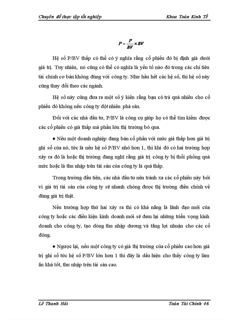 image for page Sử dụng một số hệ số tài chính trong định giá cổ phiếu trên thị trường chứng khoán Việt Nam -