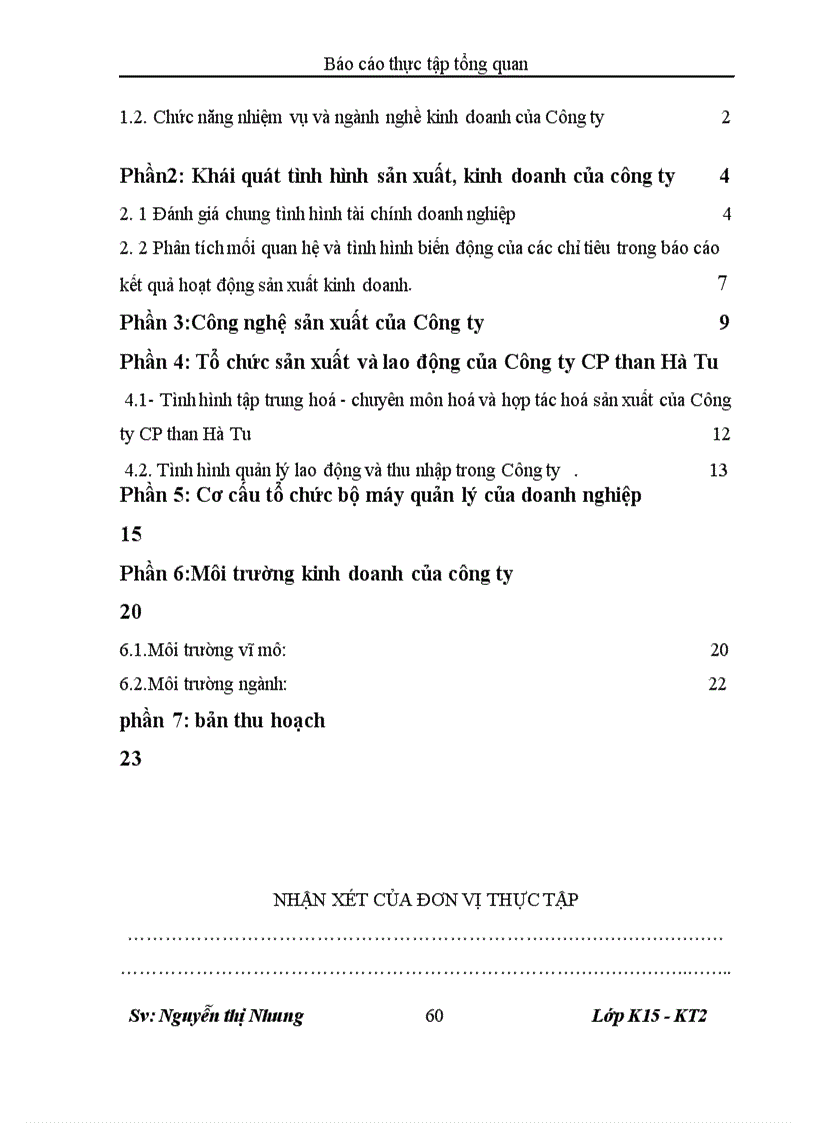 image for page Thực tập tổng quan Khảo sát, phân tích các yếu tố “đầu vào”, “đầu ra”