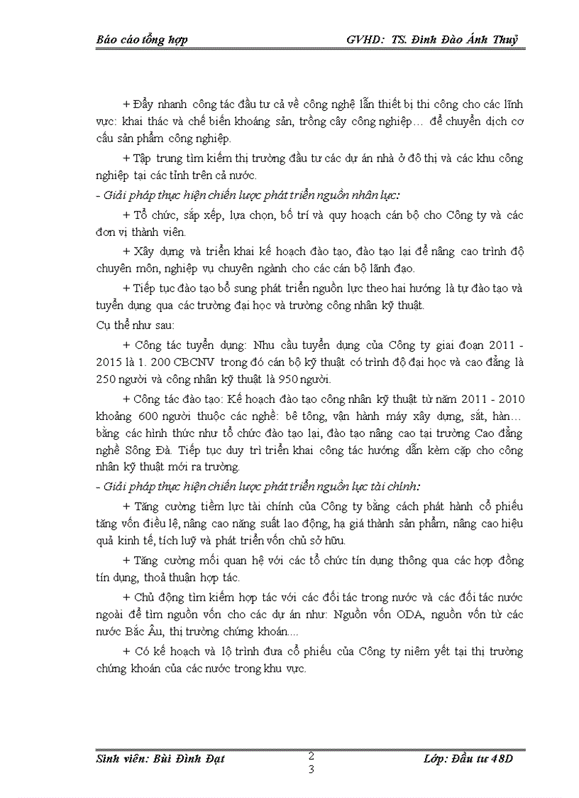 image for page Hoạt động đầu tư của CÔNG TY CỔ PHẦN SÔNG ĐÀ 10