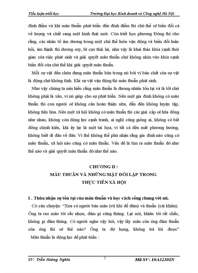 image for page Tiều luận triết học