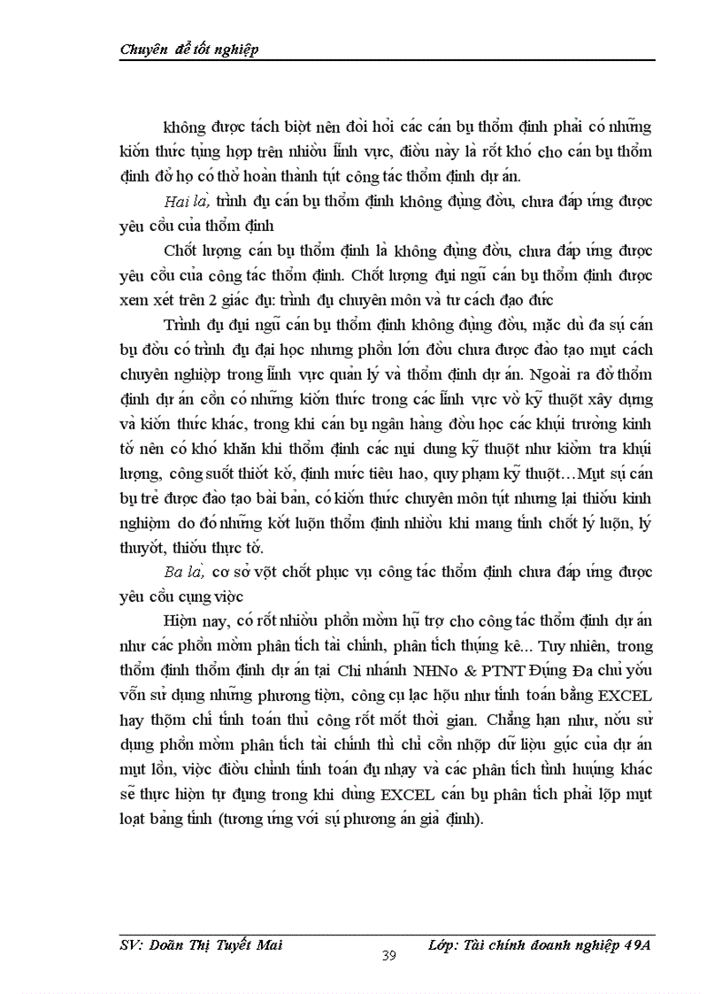 image for page Thẩm định tài chính dự án và hệ thống các chỉ tiêu đánh giá chất lượng tài chính dự án trong hoạt động cho vay của NHTM