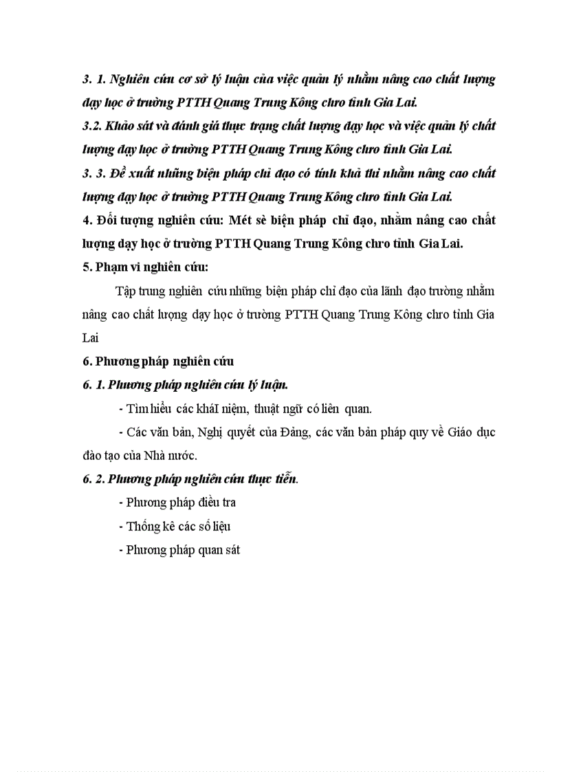 image for page Quá trình dạy học ở trường PTTH Quang Trung –Kông chso –Gia Lai