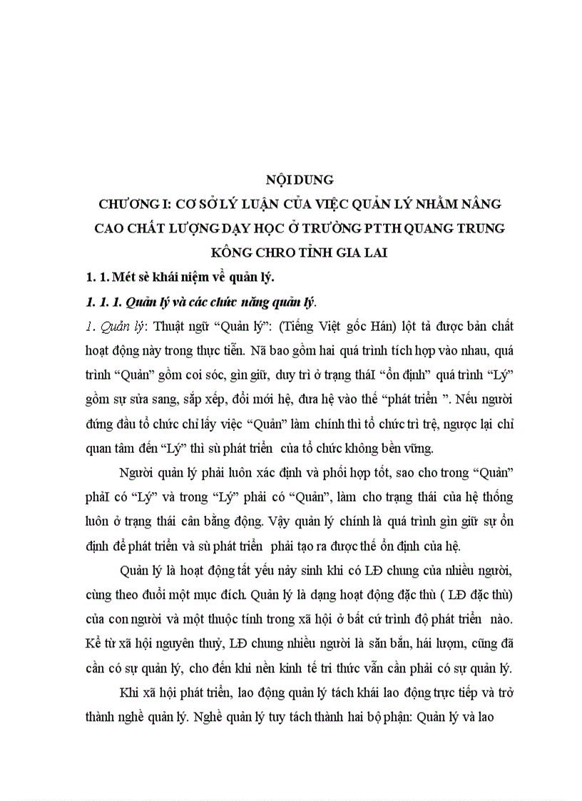 image for page Quá trình dạy học ở trường PTTH Quang Trung –Kông chso –Gia Lai