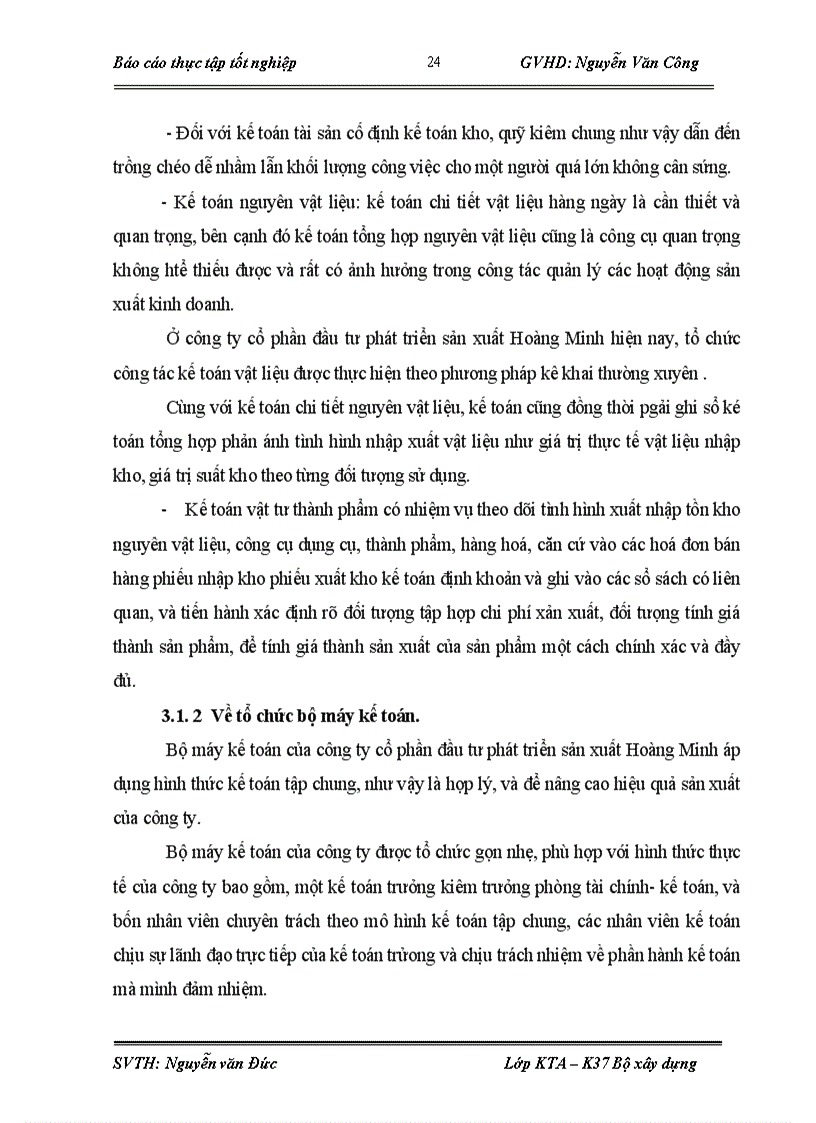 image for page Tổ chức hạch toán kế toán tại Công ty cổ phần đầu tư phát triển sản xuất Hoàng Minh