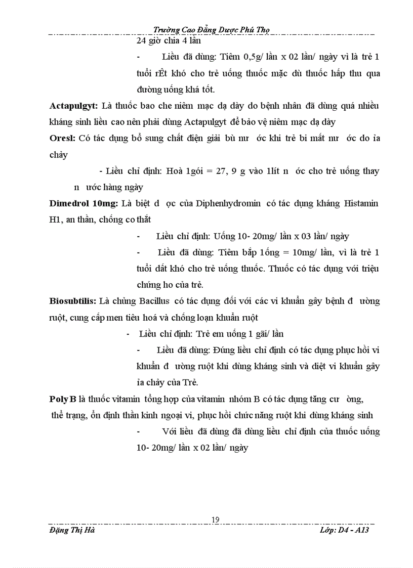 image for page Báo cáo Thực tập dược lâm sàng