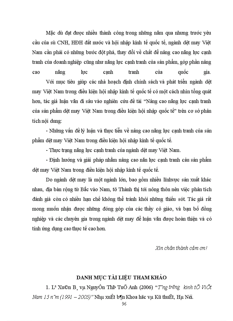 image for page Nâng cao năng lực cạnh tranh của sản phẩm dệt may Việt Nam trong điều kiện hội nhập quốc tế
