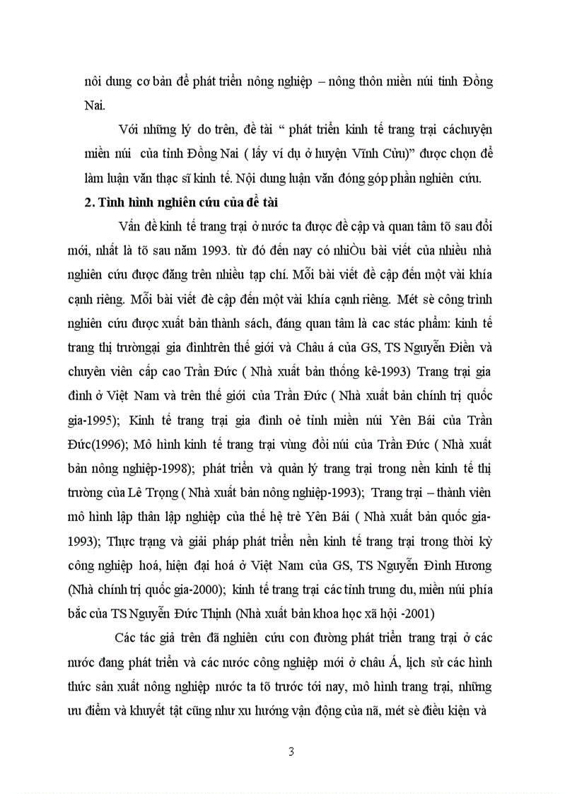 image for page Phát triển kinh tế trang trại các huyện miền núi của tỉnh Đồng Nai ( lấy ví dụ ở huyện Vĩnh Cửu )