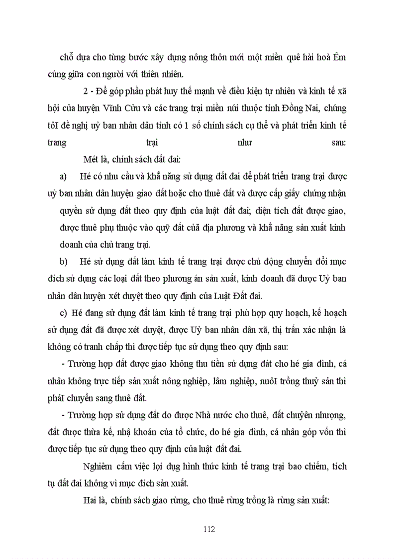 image for page Phát triển kinh tế trang trại các huyện miền núi của tỉnh Đồng Nai ( lấy ví dụ ở huyện Vĩnh Cửu )