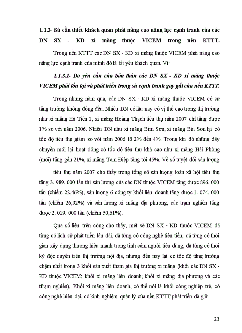 image for page Nâng cao năng lực cạnh tranh của các DN SX-KD xi măng thuộc VICEM trong nền KTTT