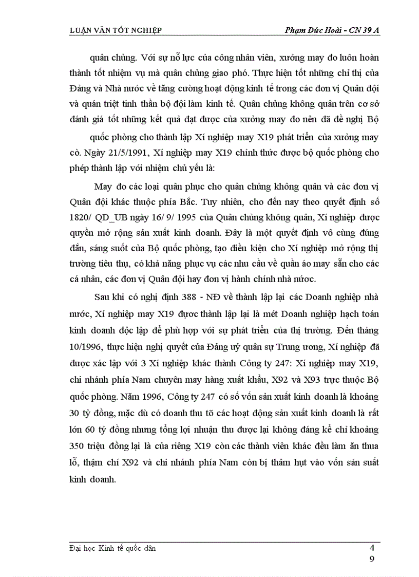 image for page Mở rộng thị trường tiêu thụ sản phẩm tại Xí nghiệp may đo X19 thuộc Công ty 247- bộ quốc phòng