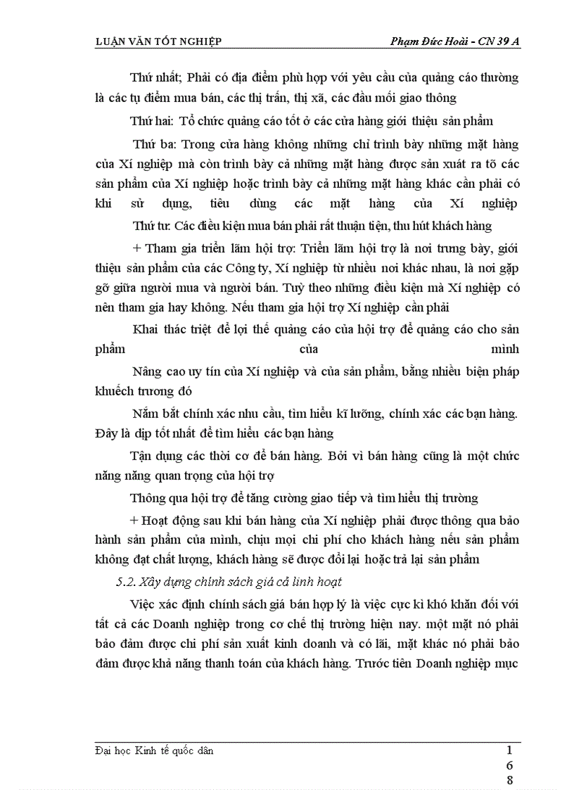 image for page Mở rộng thị trường tiêu thụ sản phẩm tại Xí nghiệp may đo X19 thuộc Công ty 247- bộ quốc phòng