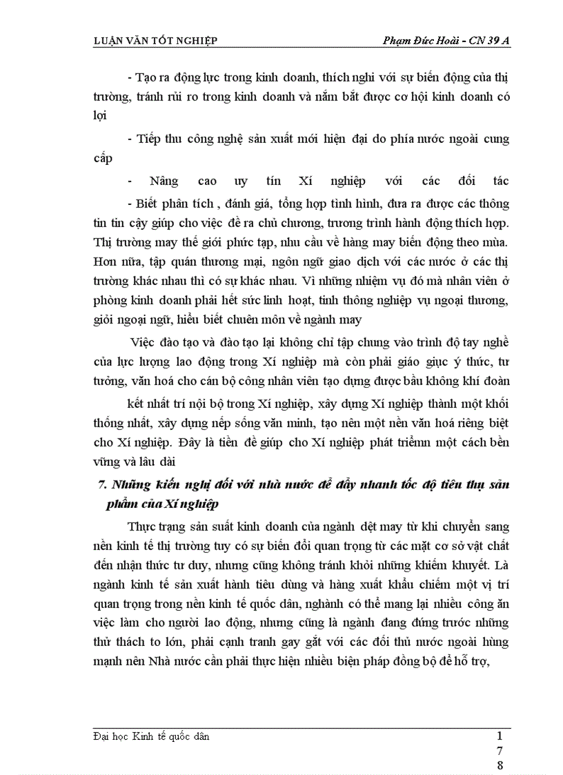 image for page Mở rộng thị trường tiêu thụ sản phẩm tại Xí nghiệp may đo X19 thuộc Công ty 247- bộ quốc phòng