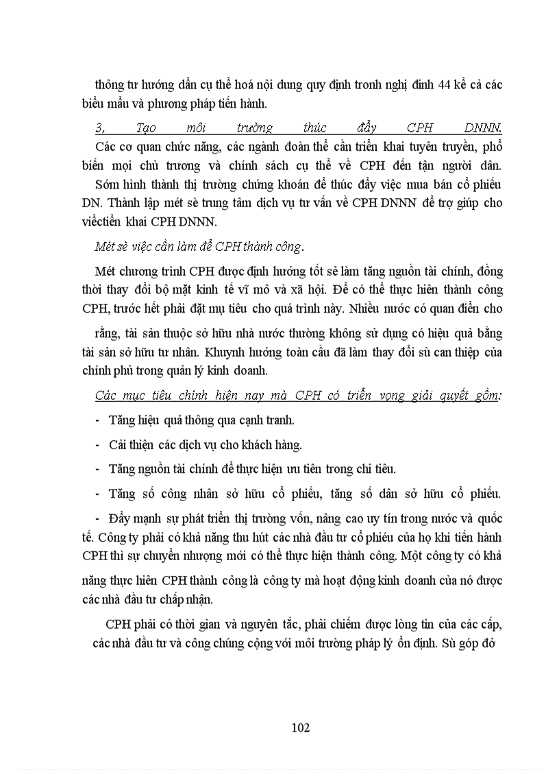 image for page Giải pháp thúc đẩy quá trình Cổ phần hóa DNNN