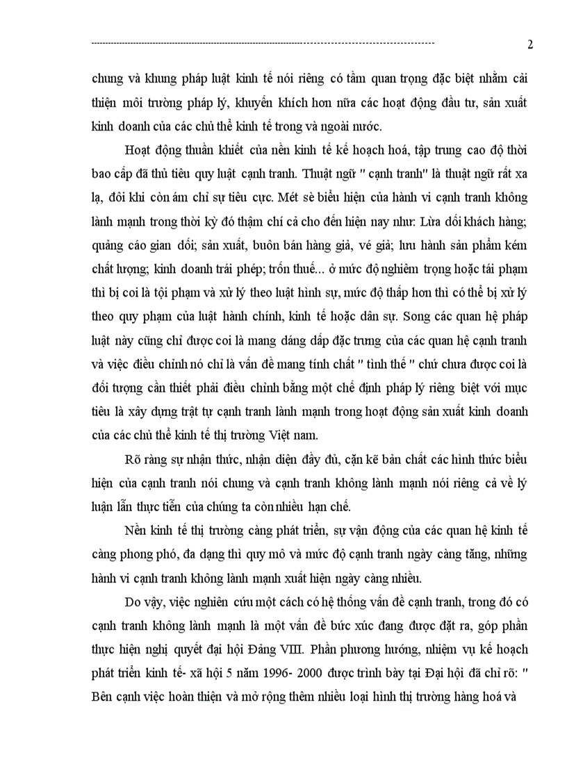 image for page Nội dung xây dựng pháp luật chống cạnh tranh không lành mạnh ở Việt Nam.