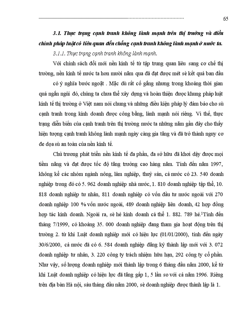 image for page Nội dung xây dựng pháp luật chống cạnh tranh không lành mạnh ở Việt Nam.