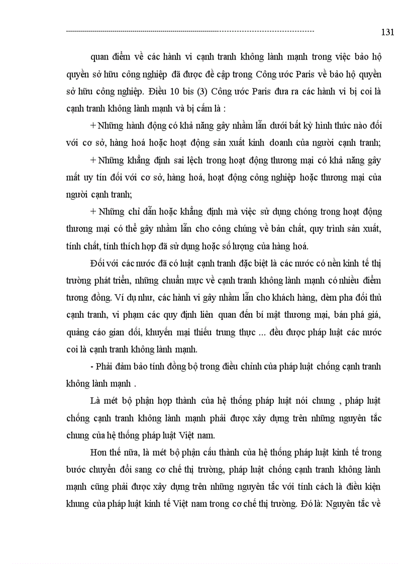 image for page Nội dung xây dựng pháp luật chống cạnh tranh không lành mạnh ở Việt Nam.