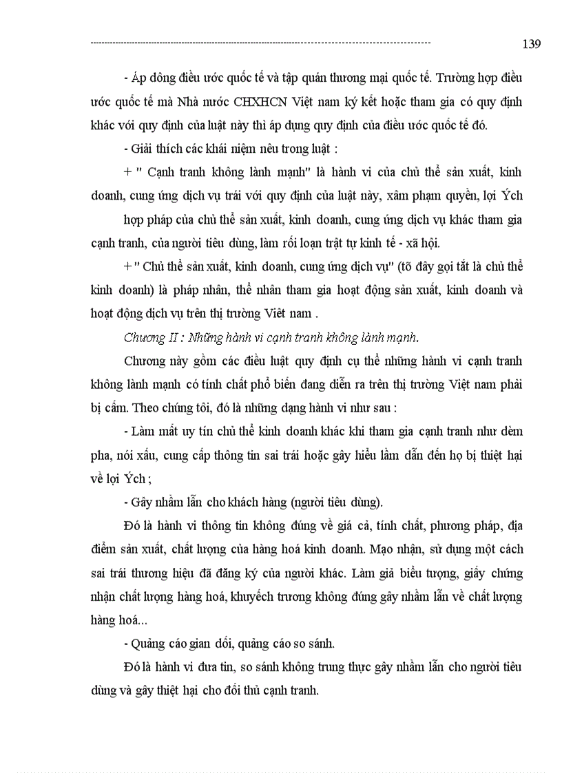 image for page Nội dung xây dựng pháp luật chống cạnh tranh không lành mạnh ở Việt Nam.