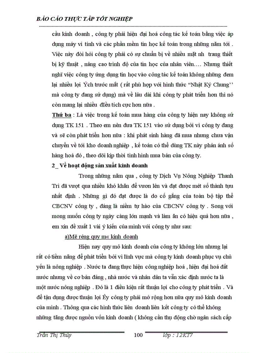 image for page Báo cáo tổng hợp thực tập tốt nghiệp tại công ty TNHH Tân An