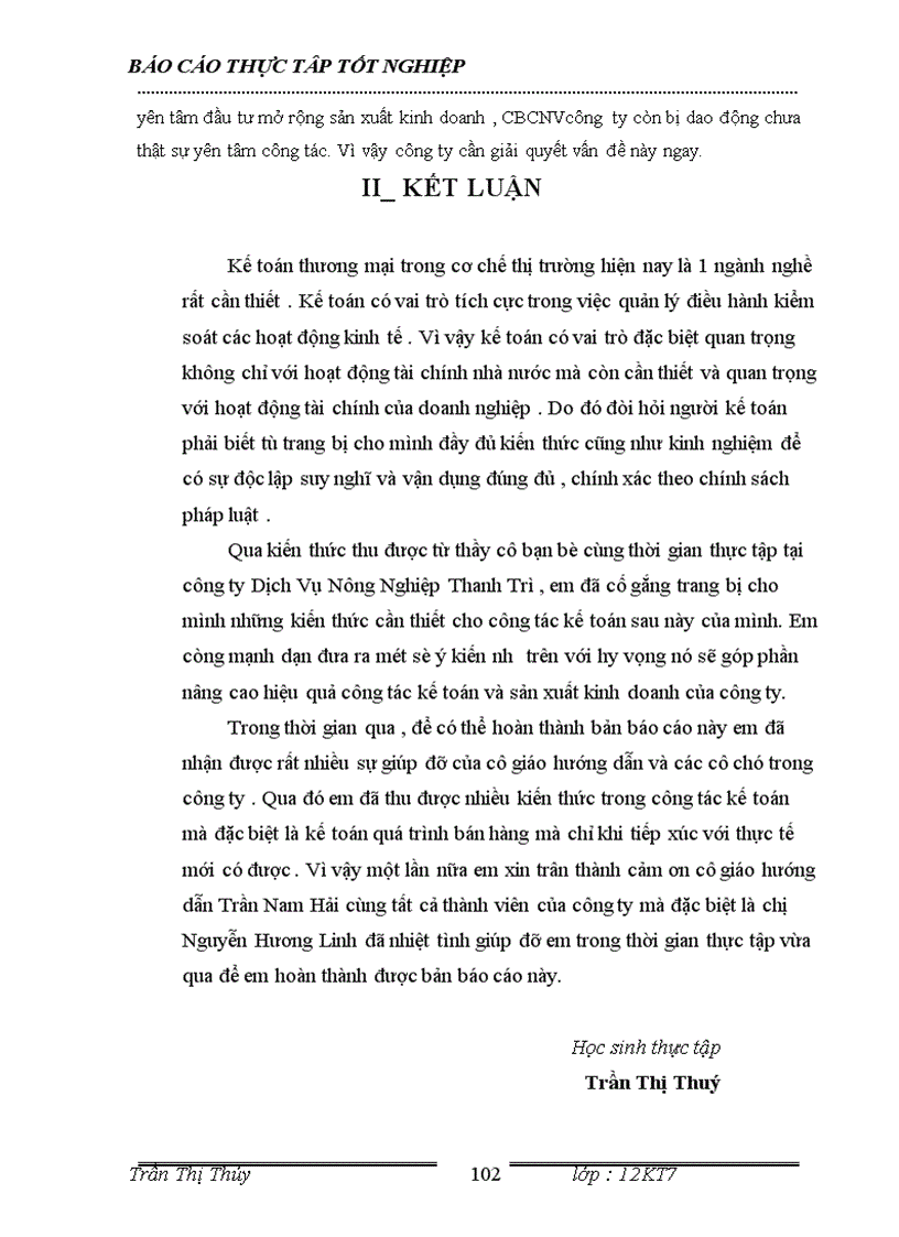 image for page Báo cáo tổng hợp thực tập tốt nghiệp tại công ty TNHH Tân An