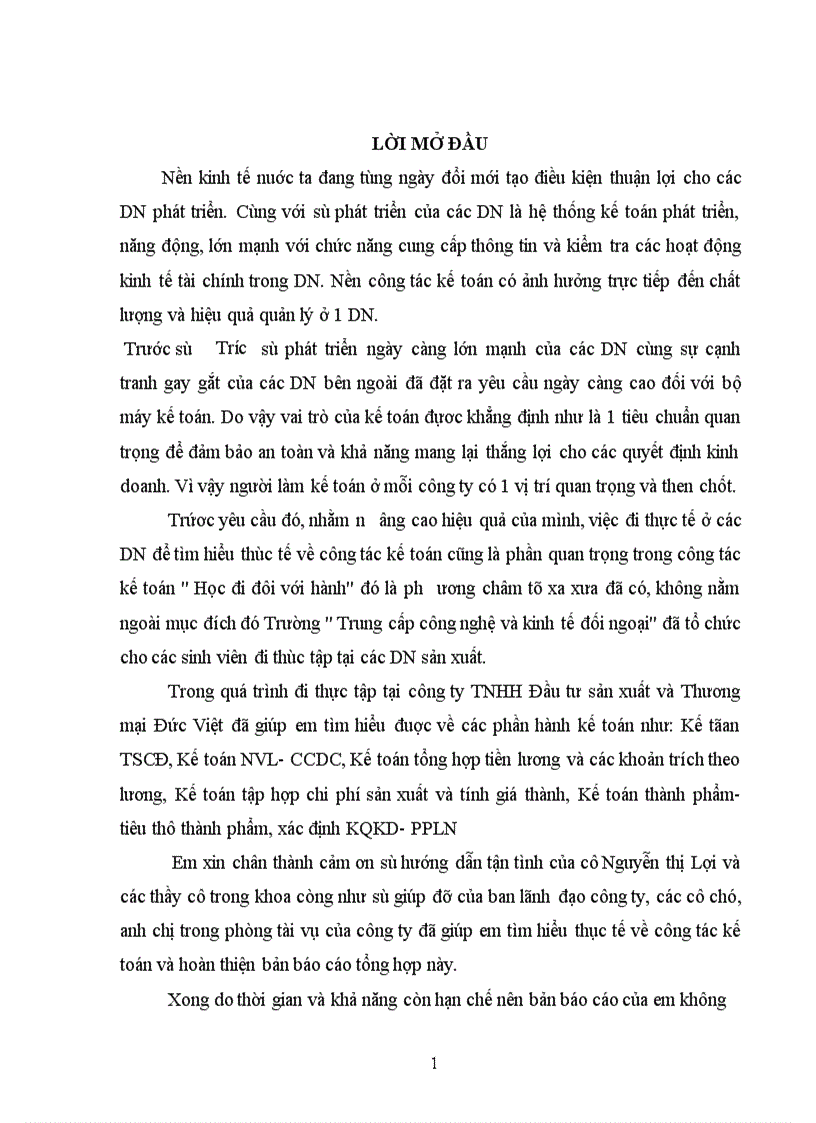 image for page Báo cáo thực tập tại công ty TNHH Đầu tư sản xuất và Thuơng mại Đức Việt