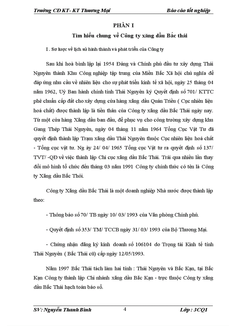 image for page Báo cáo thực tập tại Công ty Xăng dầu Bắc Thái.