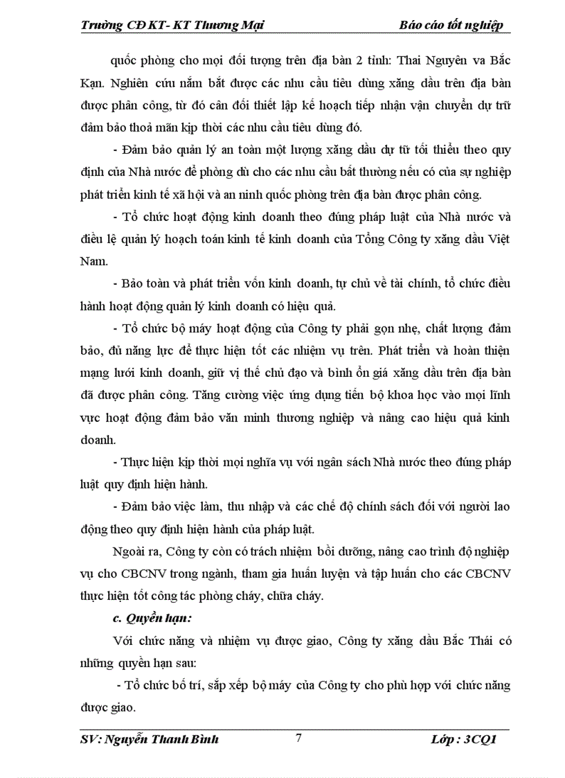 image for page Báo cáo thực tập tại Công ty Xăng dầu Bắc Thái.