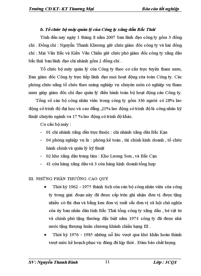 image for page Báo cáo thực tập tại Công ty Xăng dầu Bắc Thái.