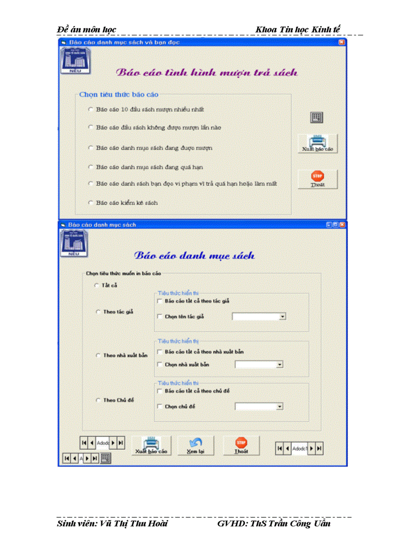 image for page Xây dựng phần mêm quản lý thư viện tại trường đại học Kinh tế Quốc dân