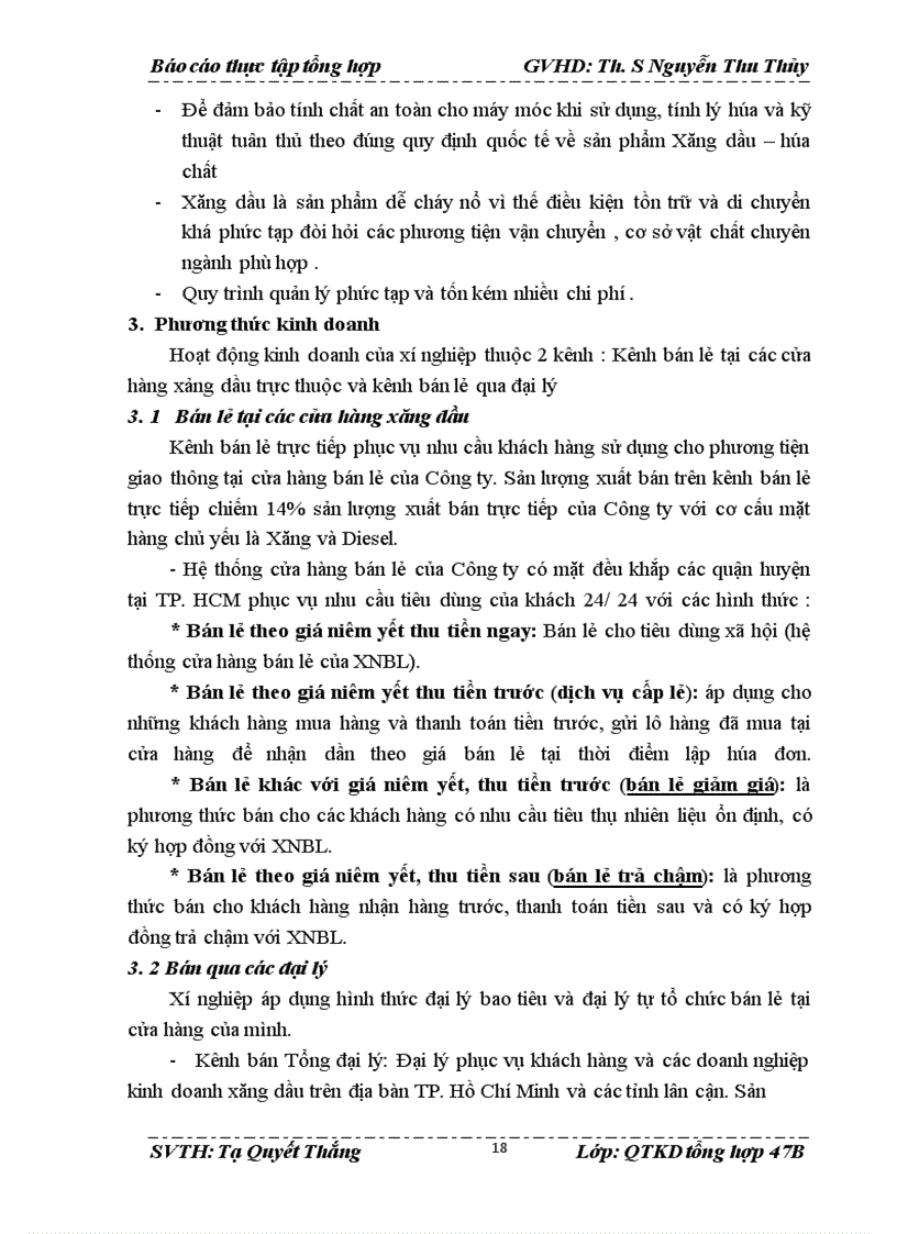 image for page Báo cáo thực tập tại Xí nghiệp bán lẻ xăng dầu – Công ty Xăng Dầu Khu Vực II