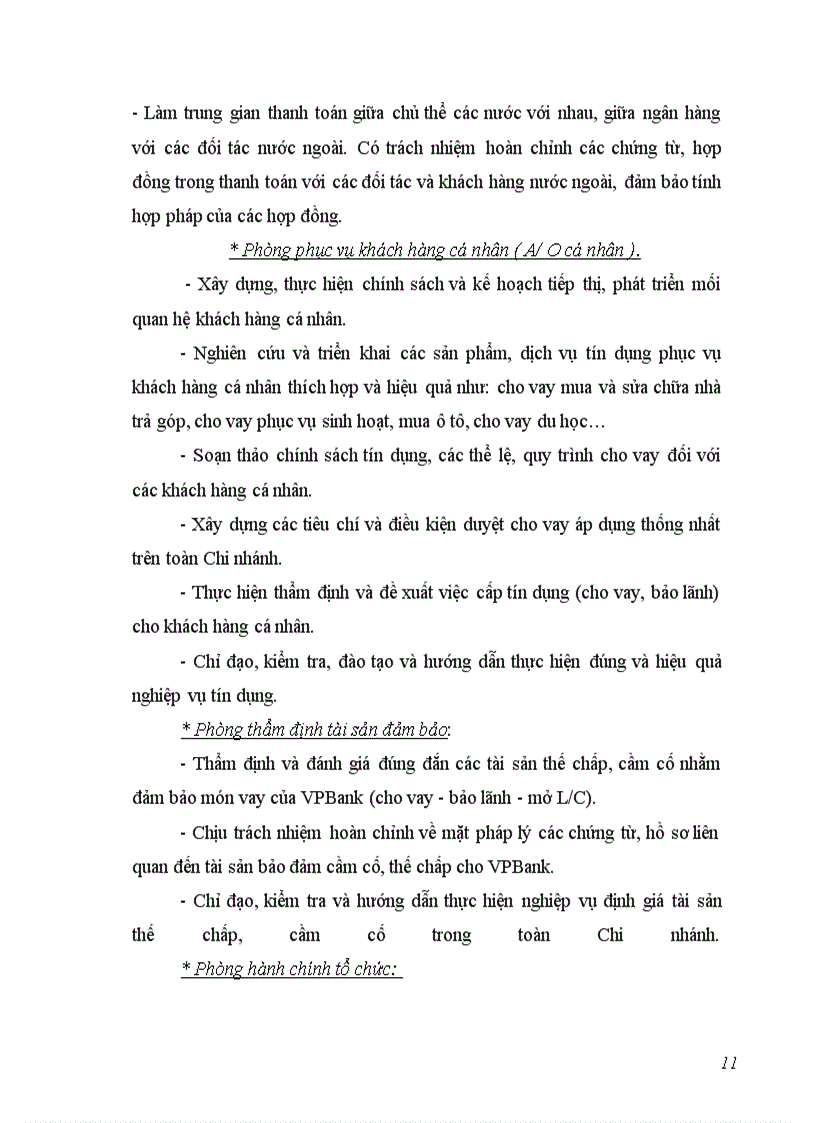 image for page Báo cáo thực tập tại Ngân hàng thương mại cổ phần các doanh nghiệp ngoài quốc doanh, VPBank chi nhánh Hà Nội.