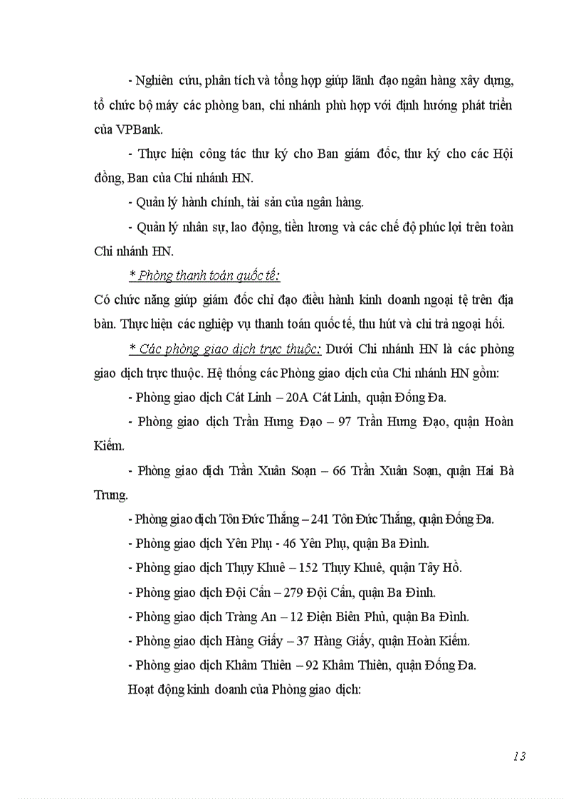 image for page Báo cáo thực tập tại Ngân hàng thương mại cổ phần các doanh nghiệp ngoài quốc doanh, VPBank chi nhánh Hà Nội.