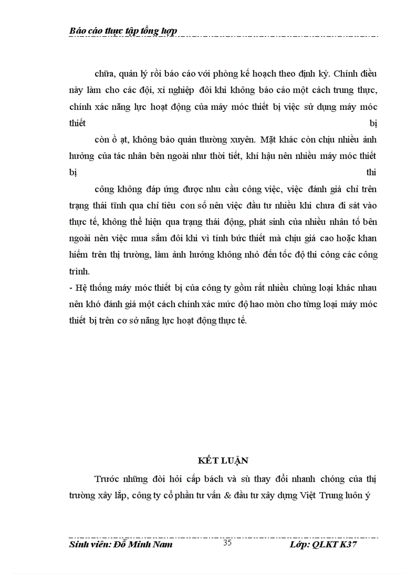 image for page Báo cáo thực tập tổng hợp tại Công ty cổ phần tư vấn & đầu tư xây dựng Việt Trung