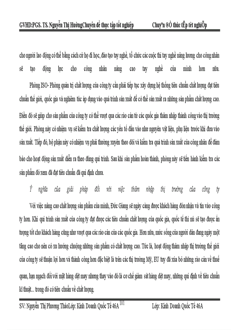 image for page Thâm nhập thị trường may mặc thế giới của công ty cổ phần may Đức Giang