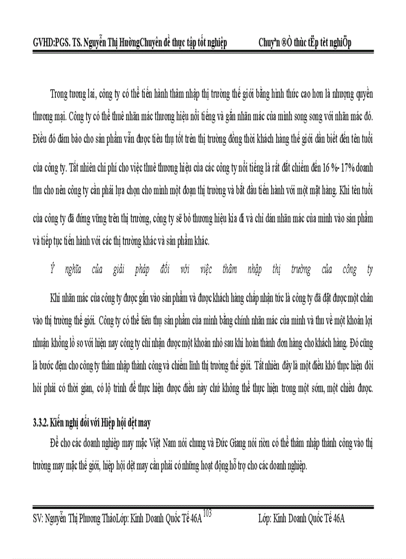 image for page Thâm nhập thị trường may mặc thế giới của công ty cổ phần may Đức Giang