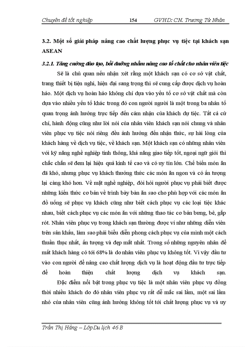 image for page Nâng cao chất lượng phục vụ tiệc tại khách sạn quốc tế ASEAN