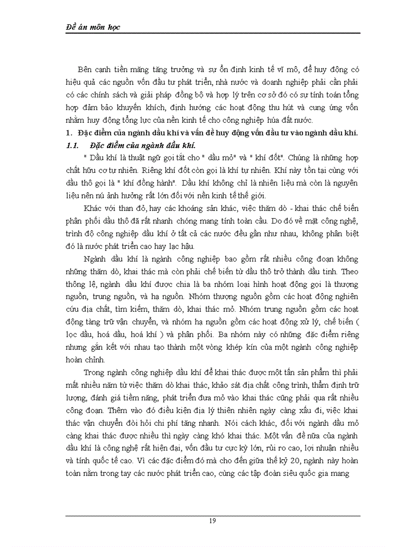 image for page Tình hình huy động vốn vào ngành dầu khí Việt nam