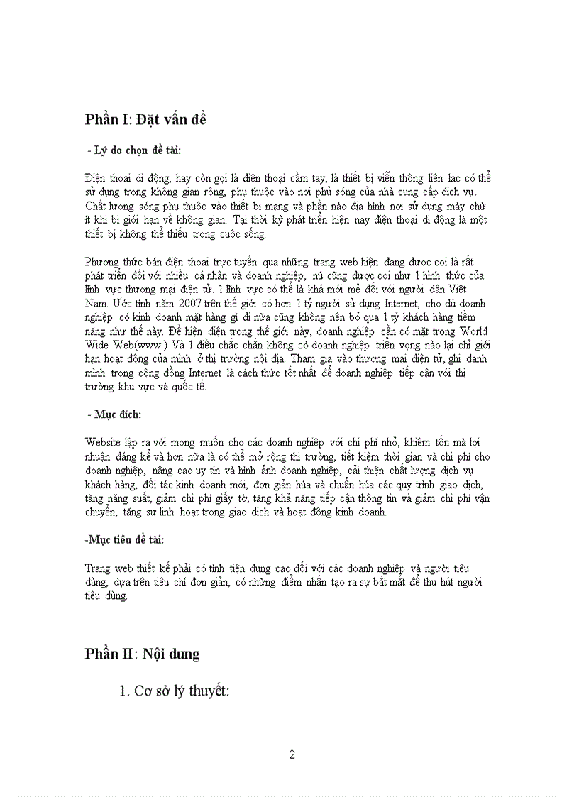 image for page Thiết kế website mua bán và giới thiệu sản phẩm điện thoại di động