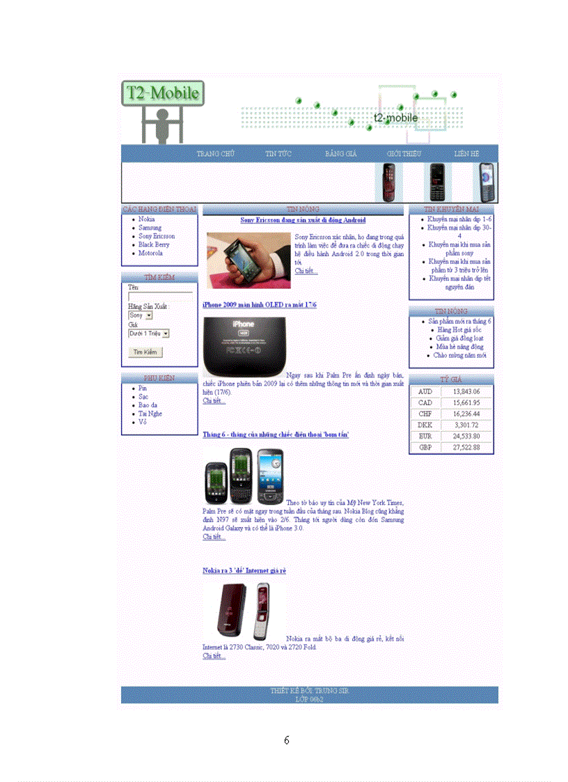 image for page Thiết kế website mua bán và giới thiệu sản phẩm điện thoại di động