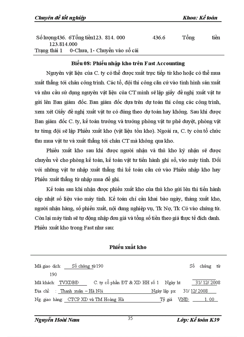 image for page Hoàn thiện kế toán nguyên vật liệu trong C.ty Cổ phần Đầu tư và xây dựng Hồng Hà số 1