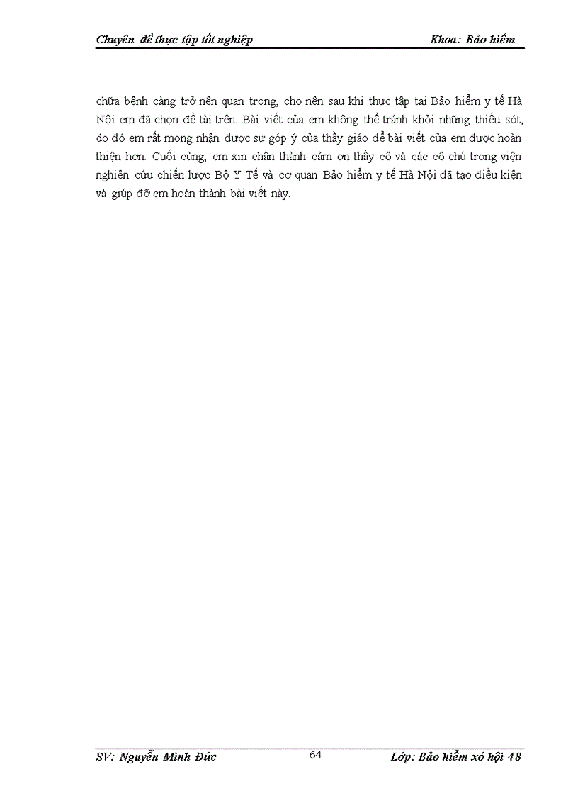 image for page Công tác giám định chi phí khám chữa bệnh bảo hiểm y tế tại Bảo hiểm y tế Hà Nội