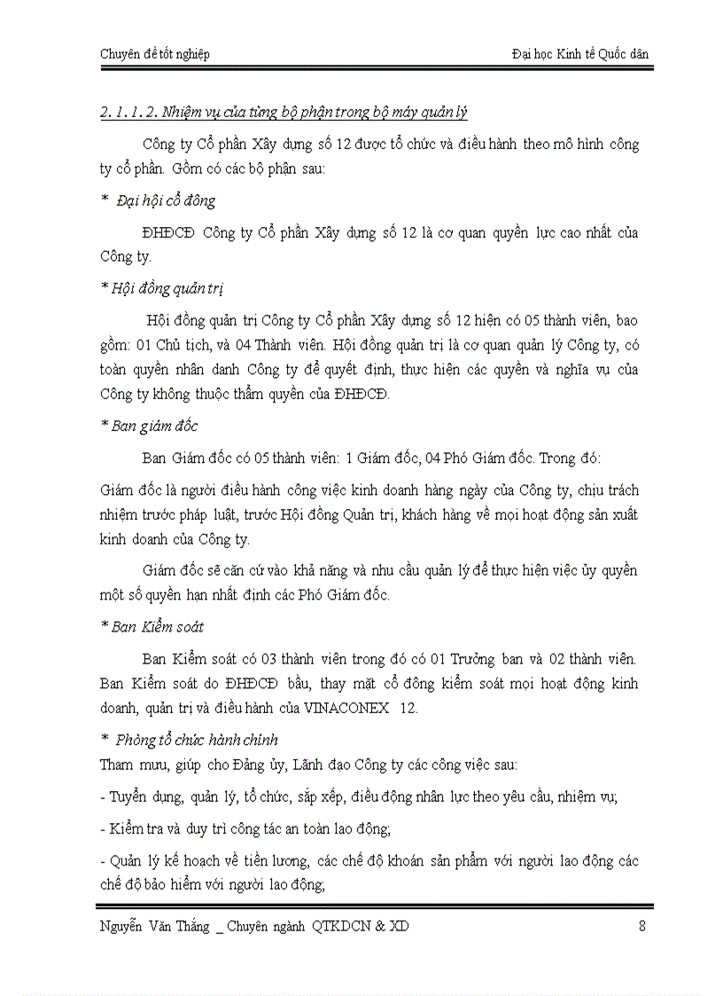 image for page Quản trị vốn lưu động tại Công ty cổ phần xây dựng số 12 – Vinaconex 12