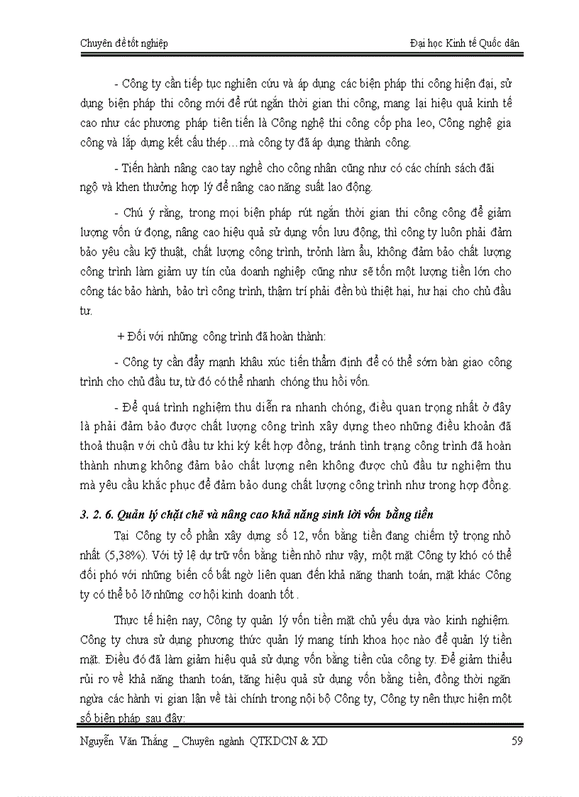 image for page Quản trị vốn lưu động tại Công ty cổ phần xây dựng số 12 – Vinaconex 12