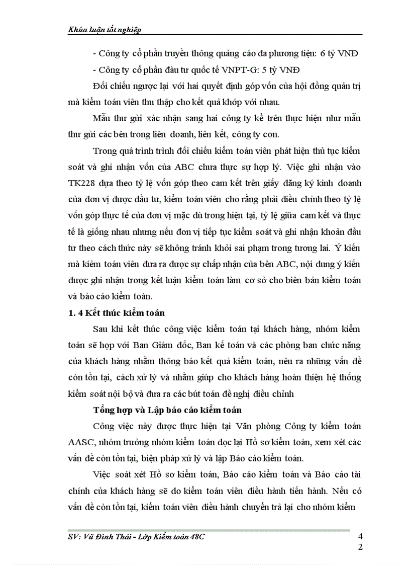 image for page Thực trạng qui trình kiểm toán khoản mục đầu tư dài hạn do công ty kiểm toán aasc thực hiện